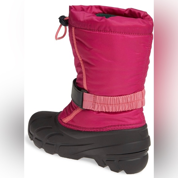 EUC / VGUC Sorel Girl’s Size 8 Flurry Weather Resistant Snow Boot in Deep Blush - Picture 3 of 8